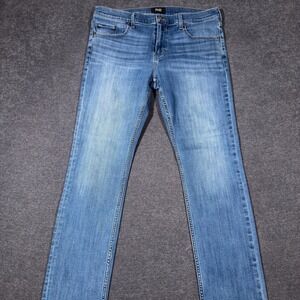 Paige Federal Jeans Mens 36x33 Blue Slim Straight Stretch Denim Medium Wash City